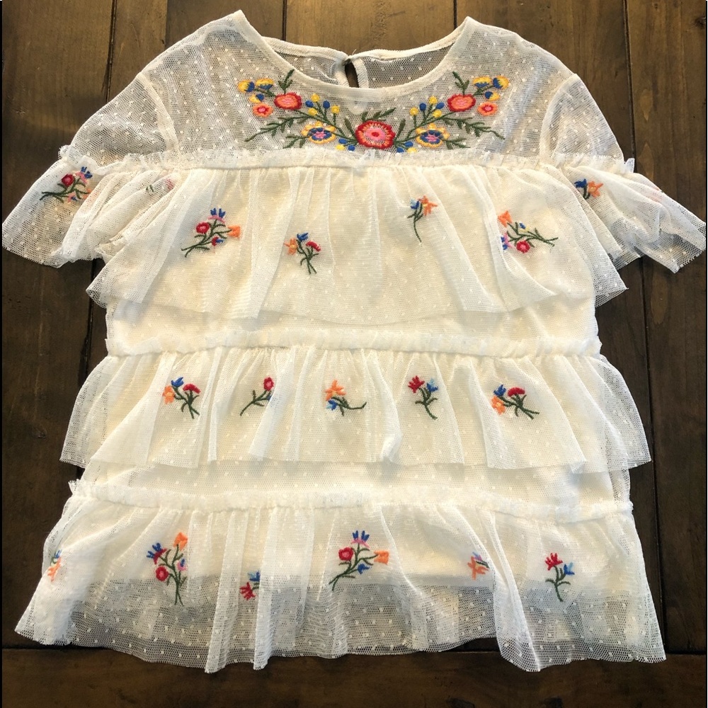 White Embroidered Shirt